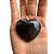 Coração De Pedra Obsidiana Negra Natural P/ Bons Fluidos - Imagem 1