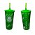 Copo Com Canudo Do Palmeiras 500ml - Imagem 1