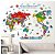 Adesivo Mapa Mundi De Parede Colorido Infantil C/ Bichinhos - Imagem 6