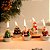 Kit 4 Mini Velas Decorativas De Natal Papai Noel Decoração - Imagem 4