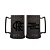 Caneca De Gel Preta Crf Flamengo Congelável Mengão 400ml - Imagem 1