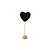 Placa Decorativa Mini Lousa Giz Quadro Negro Lembrancinhas - Coração - Imagem 1
