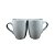 Conjunto 2 Canecas De Porcelana Cinza 370ml Casal - Imagem 6