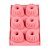 Forma 6 Cavidades Silicone Para Bolo Pudim Muffin Cupcake Antiaderente Rosa - Imagem 2