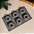 Forma 6 Cavidades Silicone Para Bolo Pudim Muffin Cupcake Antiaderente Cinza - Imagem 4