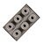Forma 6 Cavidades Silicone Para Bolo Pudim Muffin Cupcake Antiaderente Cinza - Imagem 2