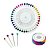 Kit Alfinete P/ Costura 480 unidades Cabeça Colorida - Imagem 5