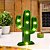 Luminária Abajur Lampada Led Cactus Luz Mesa E Parede Cacto - Imagem 2