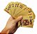 Baralho Dourado Folheado Poker Truco Cartas Jogos - Imagem 3