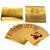 Baralho Dourado Folheado Poker Truco Cartas Jogos - Imagem 1