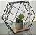 Nicho / Prateleira Hexagonal Metal Aramado Em Madeira Preto 29cm - Imagem 3