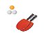 Kits De Ping Pong 2 Raquetes 3 Bolas Cada - Imagem 1