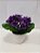 Vaso / Vasinho De Cerâmica Com Flor Artificial Super Natural - Imagem 9