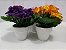 Vaso / Vasinho De Cerâmica Com Flor Artificial Super Natural - Imagem 10