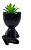 1 Vaso Decorativo Robert Plant Com Suculenta Bbb - Bob Preto - Imagem 4