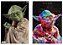 Kit 2 Quadros Decorativo Mestre Yoda Star Wars 28x20 Cm - Imagem 1