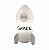 Luminária Abajur Space Ship Rocket Foguete Decorfun Branco - Imagem 1