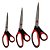 Kit C/ 3 Tesouras Black Red Macia Afiada - Art House - Imagem 1