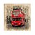 Quadro Em Pinus Decorativo Londres Ônibus / Bus - Quadrinho - Imagem 2