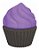 Luminaria / Abajur Bivolt - Cupcake Roxo - Imagem 3