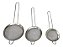 Kit 3 Peneiras Em Aço Inox - Utensílio Para Cozinha Tam P M G - Coador - Imagem 5