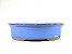 Vaso Oval Azul Literato 34,5x27x9cm - Imagem 1