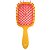 Escova de Cabelo Profissional Italiana Janeke Superbrush Cabo Amarelo Com Cerdas Laranja - Imagem 1