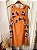 Vestido laranja de tule forrado Finery (M) - Imagem 5