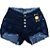 Kit 2 Short Jeans Feminino Cintura Alta Lycra plus size - Imagem 6