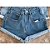 Kit 2 Short Jeans Feminino Cintura Alta Lycra plus size - Imagem 2