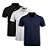 kit C/40 Camiseta polo masculina plus size atacado - Imagem 1