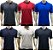 kit C/5 Camiseta polo malha piquet masculina plus size - Imagem 1