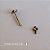 Labret mini cruz - Titânio ASTM F-136 - Imagem 3