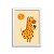 Quadro Love Animals Girafa - Imagem 3