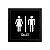 Quadro para toalete - Preto - Imagem 1