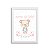 Quadro decorativo Sweet Baby Girl - Ursinho - Nome Personalizado - Imagem 3