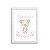 Quadro decorativo Sweet Baby Girl - Ursinho - Nome Personalizado - Imagem 4