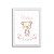 Quadro decorativo Sweet Baby Girl - Ursinho - Nome Personalizado - Imagem 5