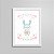 Quadro decorativo Sweet Baby Girl - Coelhinho - Imagem 1