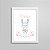 Quadro decorativo Sweet Baby Girl - Coelhinho - Nome Personalizado - Imagem 1