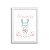 Quadro decorativo Sweet Baby Girl - Coelhinho - Nome Personalizado - Imagem 4