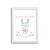 Quadro decorativo Sweet Baby Girl - Coelhinho - Nome Personalizado - Imagem 3