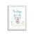 Quadro decorativo Sweet Baby Boy - Ursinho - Nome Personalizado - Imagem 3
