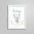 Quadro decorativo Sweet Baby Boy - Ursinho - Nome Personalizado - Imagem 1