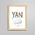 Quadro nome Yan - Imagem 1
