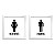 Quadro para Banheiro – Homem e Mulher - Imagem 2