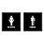 Quadro para Banheiro – Homem e Mulher - Imagem 1
