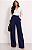 Calça Pantalona Lauren Azul Marinho - Imagem 1