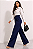 Calça Pantalona Lauren Azul Marinho - Imagem 2