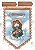 FLÂMULA DE FELTRO - JESUS CRISTO - Imagem 1